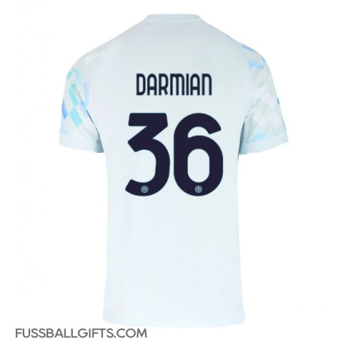 Inter Milan Matteo Darmian #36 Fußballbekleidung Auswärtstrikot 2025-26 Kurzarm